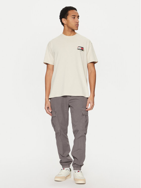 Tommy Jeans Tommy Jeans T-shirt Novelty DM0DM20351 Bež Relaxed Fit