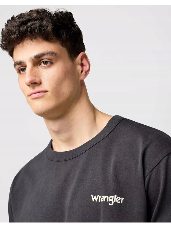 Wrangler Wrangler T-Shirt Casey Jones Graphic Tee Czarny Relaxed Fit