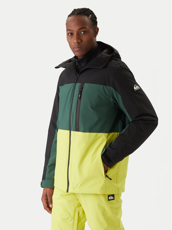 Quiksilver Quiksilver Snowboard kabát Sycamore Block 20K JK EQYTJ03503 Zöld Relaxed Fit