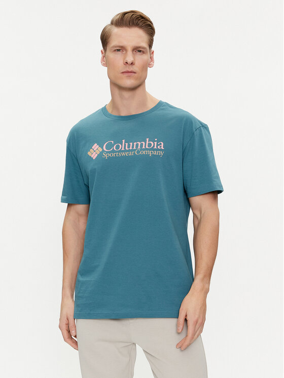 Columbia Columbia T-särk Csc Basic Logo™ 1680053 Roheline Regular Fit