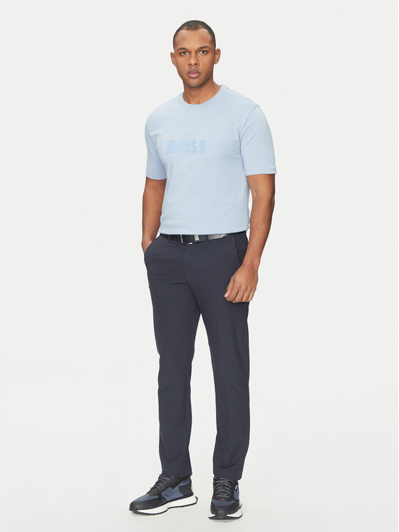 BOSS BOSS T-Shirt 50531271 Błękitny Regular Fit