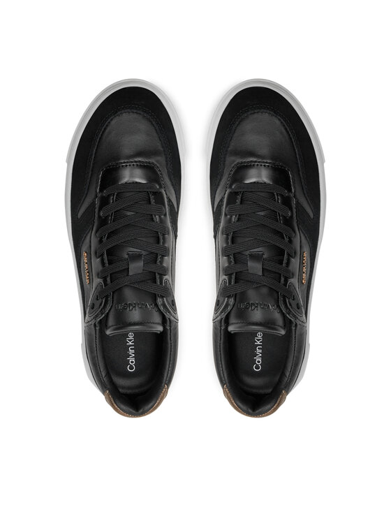 Calvin Klein Calvin Klein Laisvalaikio batai Cupsole Lace Up W/Ml Mix M HW0HW02114 Juoda