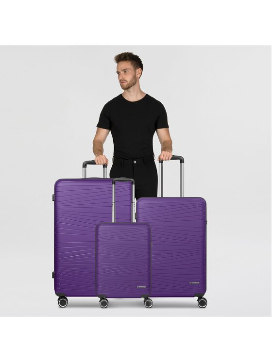 Franky Franky Komplet walizek 289134 Fioletowy