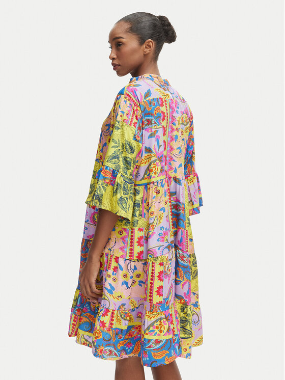 Iconique Iconique Poletna obleka IC25-124 Pisana Relaxed Fit