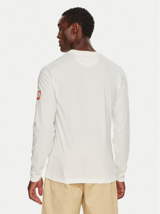 La Martina La Martina Longsleeve ZMR008 JS206 Λευκό Regular Fit