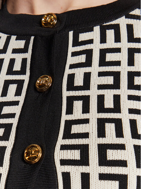 Elisabetta Franchi Elisabetta Franchi Kardigāns MK-33Z-31E2-V380 Écru Slim Fit