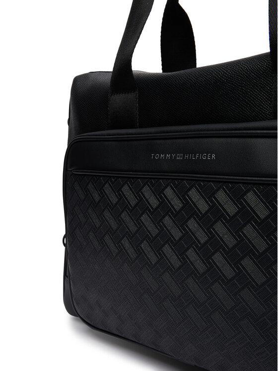 Tommy Hilfiger Tommy Hilfiger Torba na laptopa Th Modern Monogram Computer Bag AM0AM14729 Czarny
