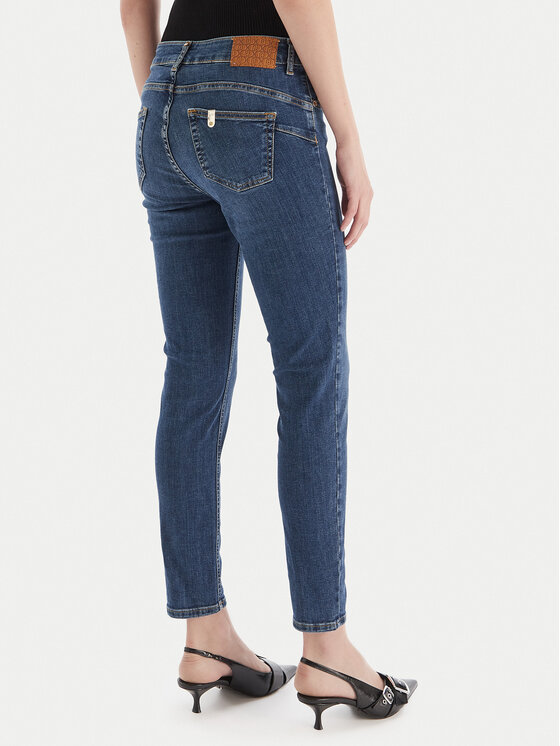 Liu Jo Liu Jo Jeans hlače UF5035 D0236 78857 Mornarsko modra Slim Fit