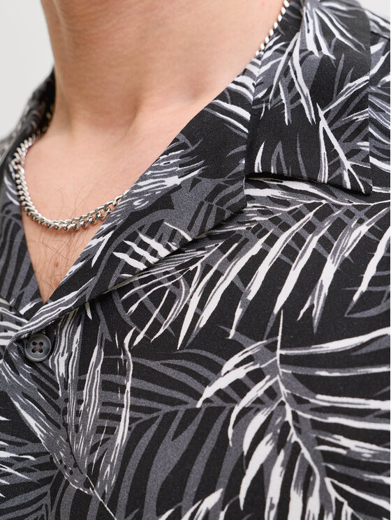 Jack & Jones Jack & Jones Košile Jeff 12288854 Černá Relaxed Fit