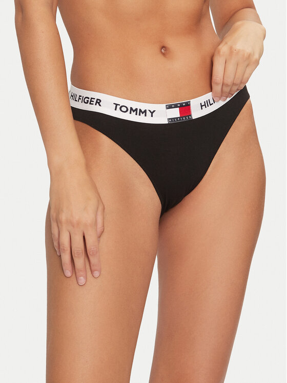 Tommy Hilfiger Klasiskās biksītes UW0UW05617 Melns