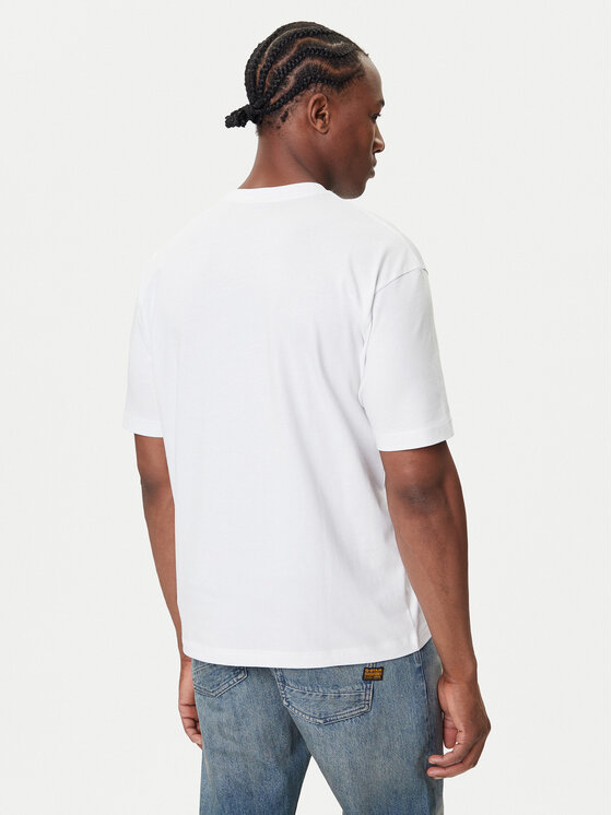 BOSS BOSS Majica Te_Wagon 50546958 Bela Relaxed Fit