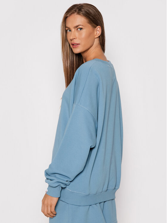 Felpa Flora PL-BL-FO-00023 Blu Oversize