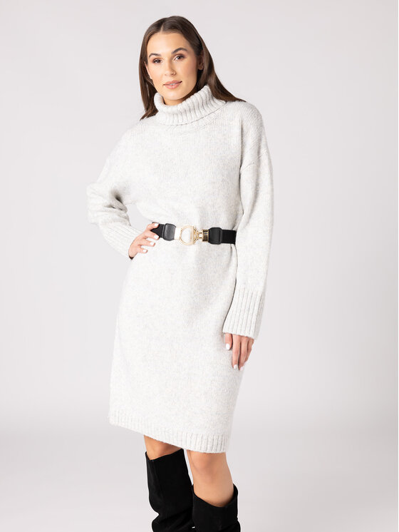 QUIOSQUE QUIOSQUE Sukienka codzienna QUIOSQUE 4VD013132 Beżowy Regular Fit