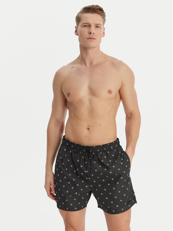 Calvin Klein Swimwear Calvin Klein Swimwear Peldšorti LV00N61027 Melns Regular Fit