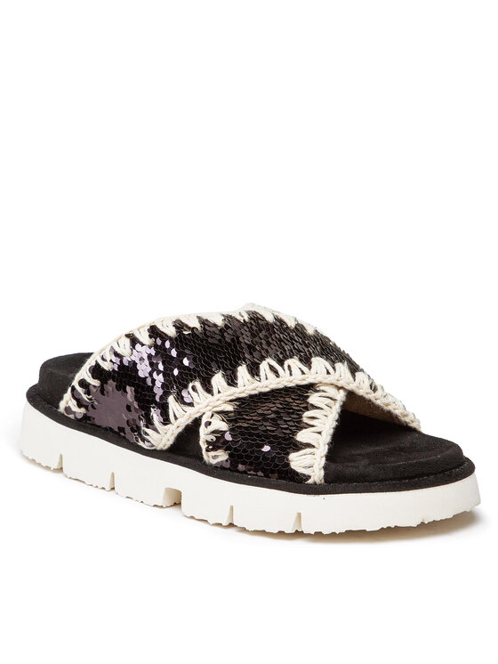 Mou Șlapi Criss-Cross SW461000G Negru Criss-Cross imagine noua
