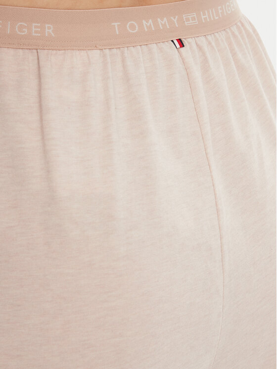 Tommy Hilfiger Tommy Hilfiger Pizsama nadrág UW0UW05776 Bézs Relaxed Fit