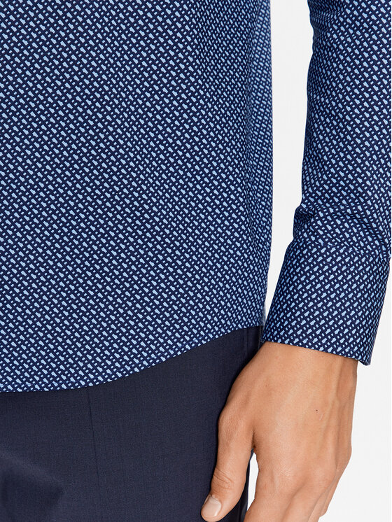 BOSS Boss Cămașă H-Hank-Kent-C1-214 50478620 Bleumarin Slim Fit