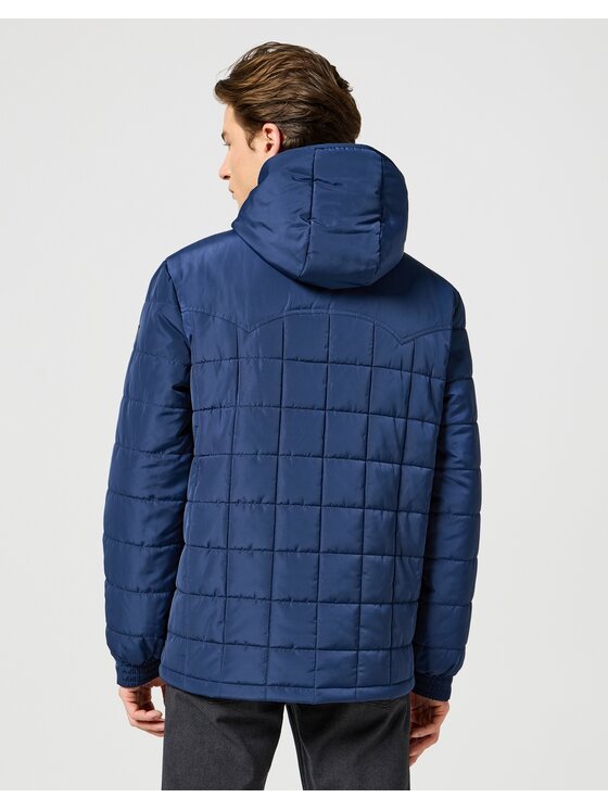 Wrangler Wrangler Kurtka puchowa Wrangler TRANSITIONAL PUFFER Niebieski Regular Fit