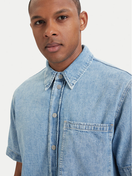 Karl Lagerfeld Jeans Karl Lagerfeld Jeans cămașă de blugi B2M16013 Albastru deschis Regular Fit