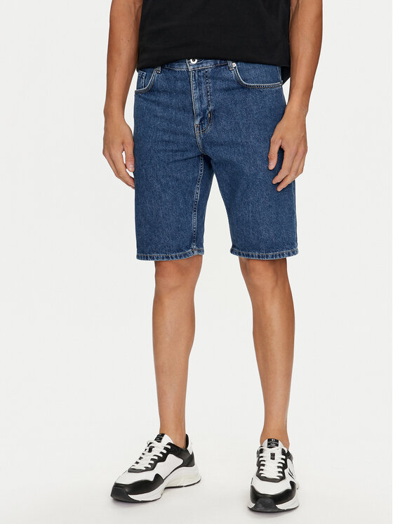 Karl Lagerfeld Jeans Karl Lagerfeld Jeans Džínsové šortky 241D1125 Modrá Slim Fit
