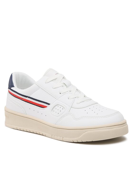 Tommy Hilfiger Tommy Hilfiger Tenisice Stripes Low Cut Lace-Up Sneaker T3X9-32848-1355 S Bijela