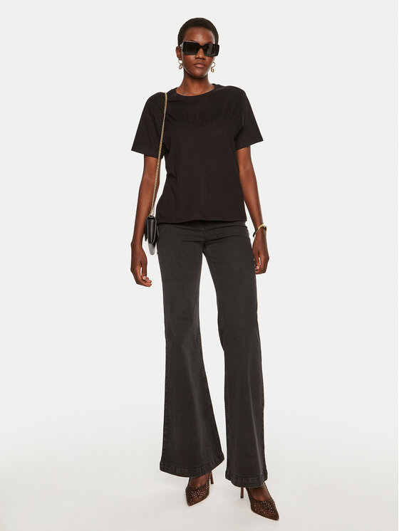 TWINSET TWINSET T-särk 242TP2440 Must Regular Fit