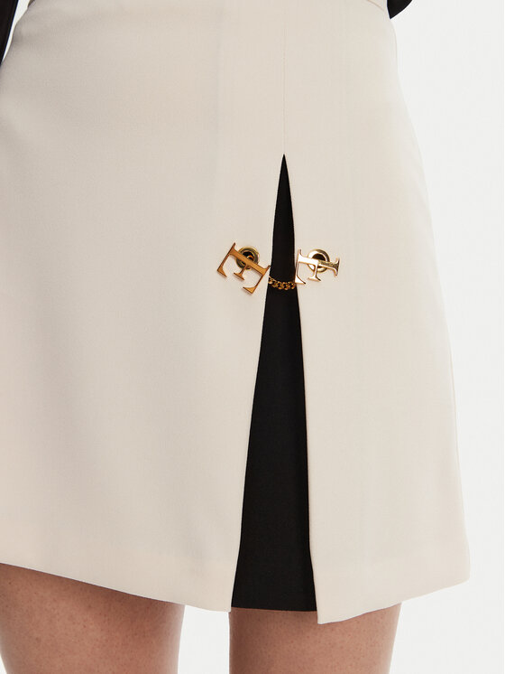 Elisabetta Franchi Elisabetta Franchi Мини пола GO-079-51E2 Екрю Regular Fit