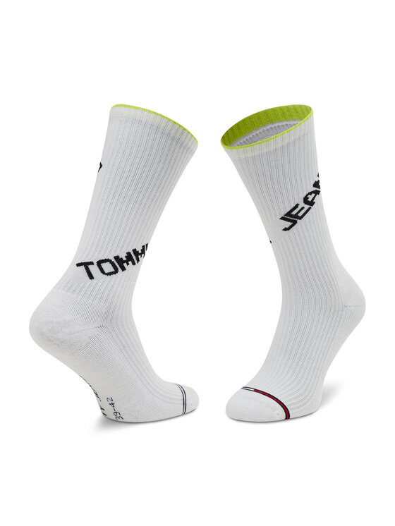 Tommy Jeans Tommy Jeans Дълги чорапи 701210562 Бял
