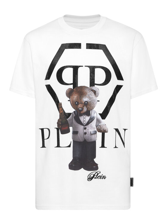 PHILIPP PLEIN PHILIPP PLEIN T-Shirt 27069 Biały Regular Fit