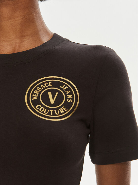 Versace Jeans Couture Versace Jeans Couture Každodenné šaty 76HAOT02 Čierna Slim Fit