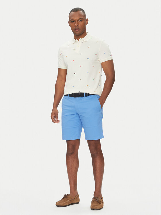 Tommy Hilfiger Tommy Hilfiger Тениска с яка и копчета Critter MW0MW39044 Бежов Regular Fit