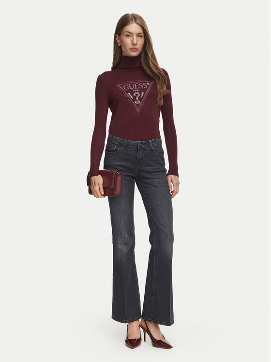 Guess Guess Jeansy 184481 Czarny Flared Fit