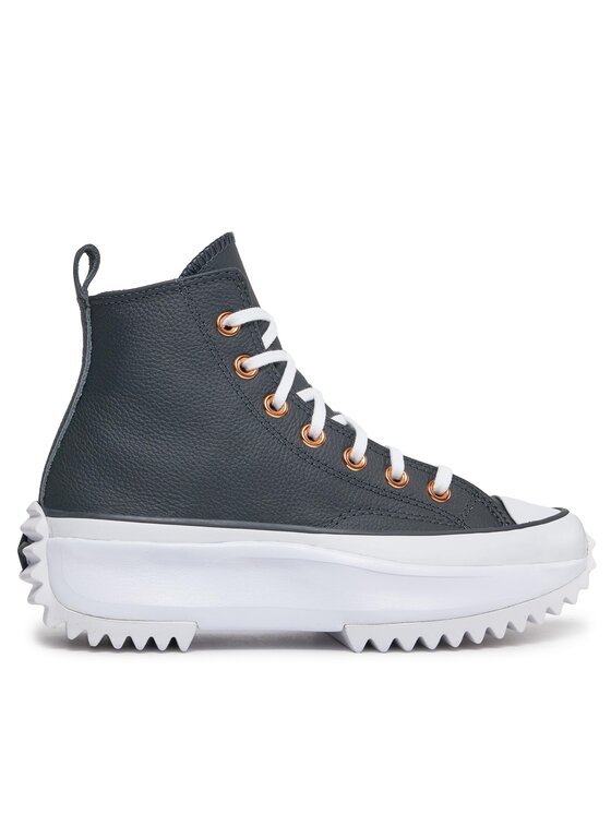 Sneakers Converse Run Star Hike Platform Metallic & Leather A04183C Negru