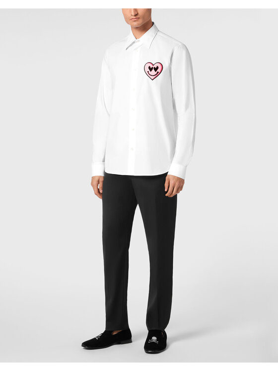 PHILIPP PLEIN PHILIPP PLEIN Košile 22575 Bílá Fitted Fit