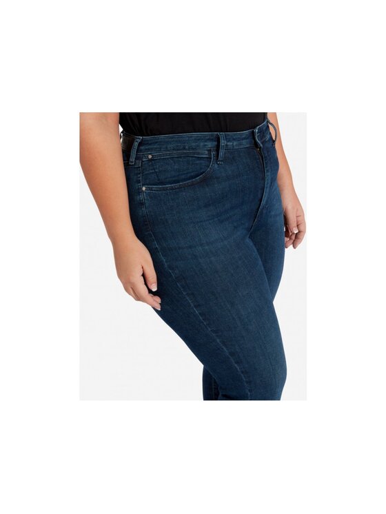 Wrangler Wrangler Jeansy SKINNY PLUS Niebieski Skinny Fit