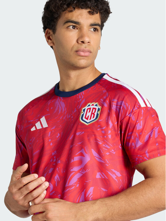 adidas adidas Koszulka techniczna Costa Rica Czerwony Slim Fit