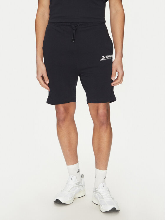 Jack&Jones Jack&Jones Komplektas: marškinėliai ir sportiniai šortai Beau 12277466 Tamsiai mėlyna Relaxed Fit