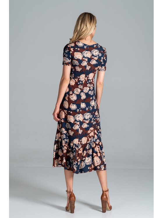 FIGL FIGL Sukienka M827 Kolorowy Regular Fit