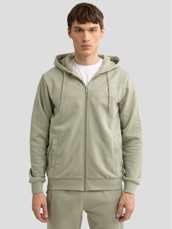 BIG STAR BIG STAR Bluza AJRON_300_170 Zielony Basic Fit