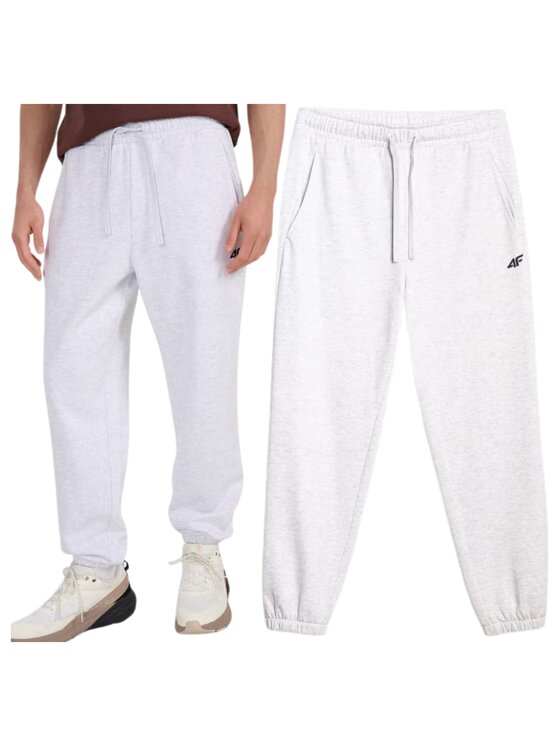 4F 4F Pantaloni da tuta 4FWMM00TTROM1140-27M Grigio Regular Fit