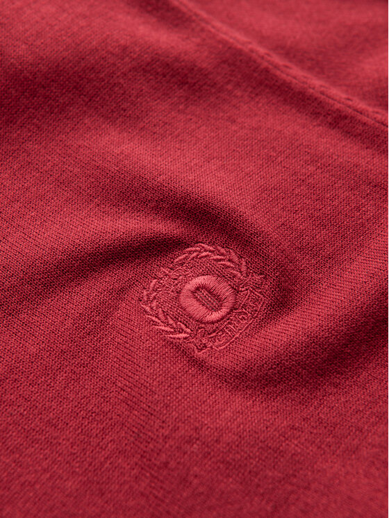 Ombre Ombre Svetr OM-SWBS-0107 Červená Regular Fit