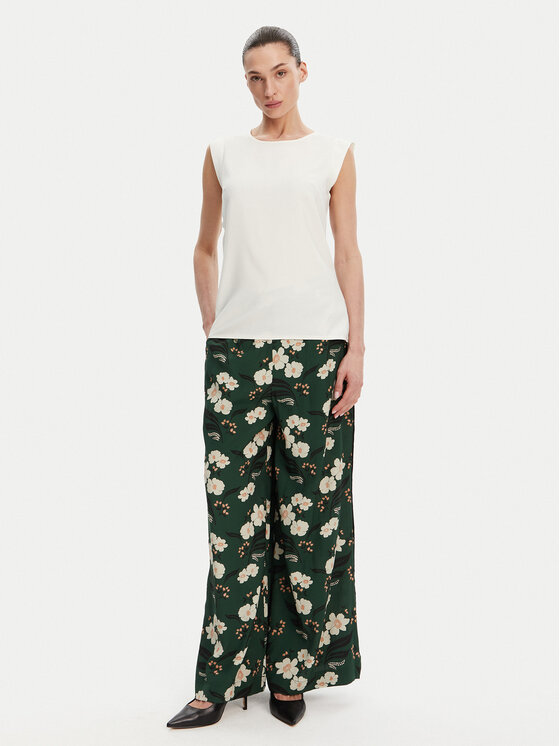 French Connection French Connection Pantaloni palazzo 74YBJ Verde Regular Fit