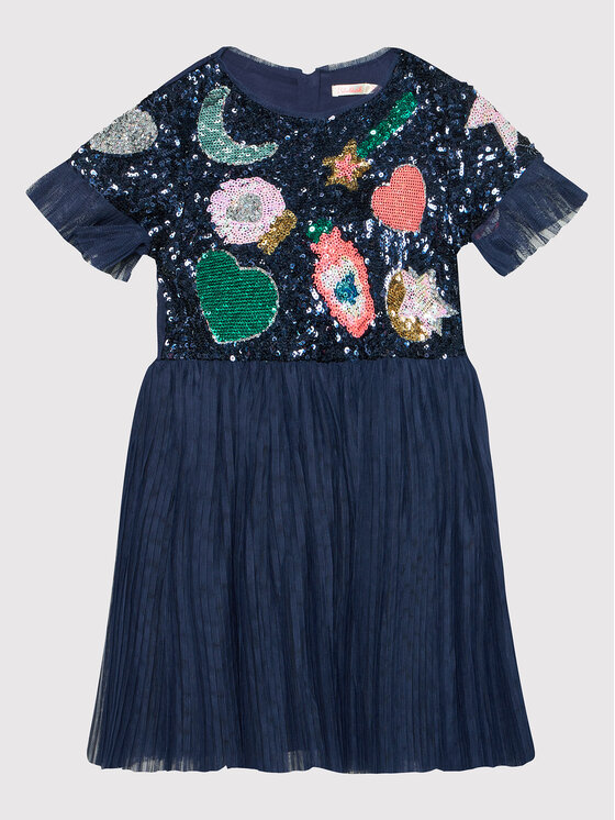 Billieblush Elegantiška suknelė U12685 Tamsiai mėlyna Regular Fit