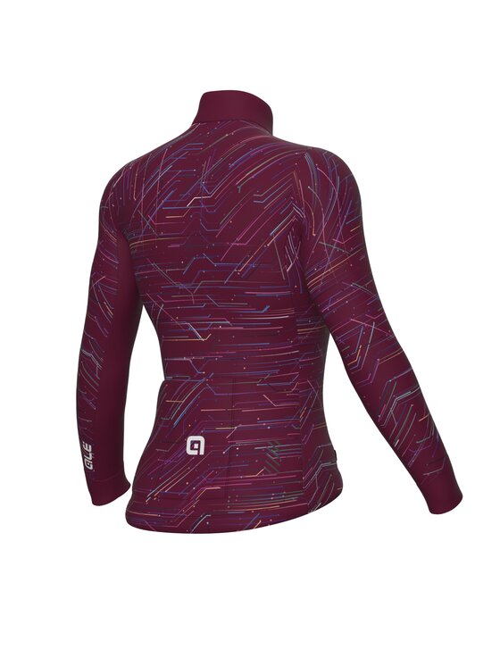 Alé Cycling Alé Cycling Bluza PR-E Byte Bordowy Regular Fit