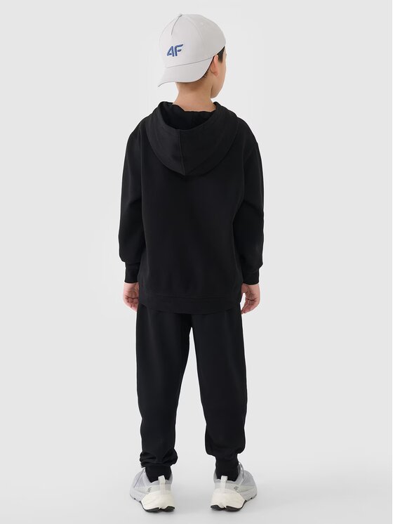 4F 4F Pantaloni da tuta 4FJRSS25TTROM1340-20S Nero Regular Fit
