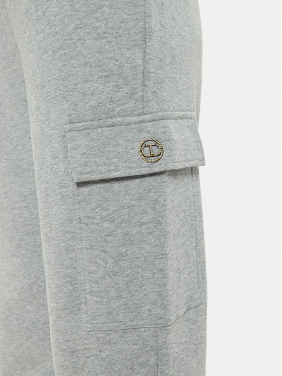 TWINSET TWINSET Sportinės kelnės 242TP2491 Pilka Regular Fit