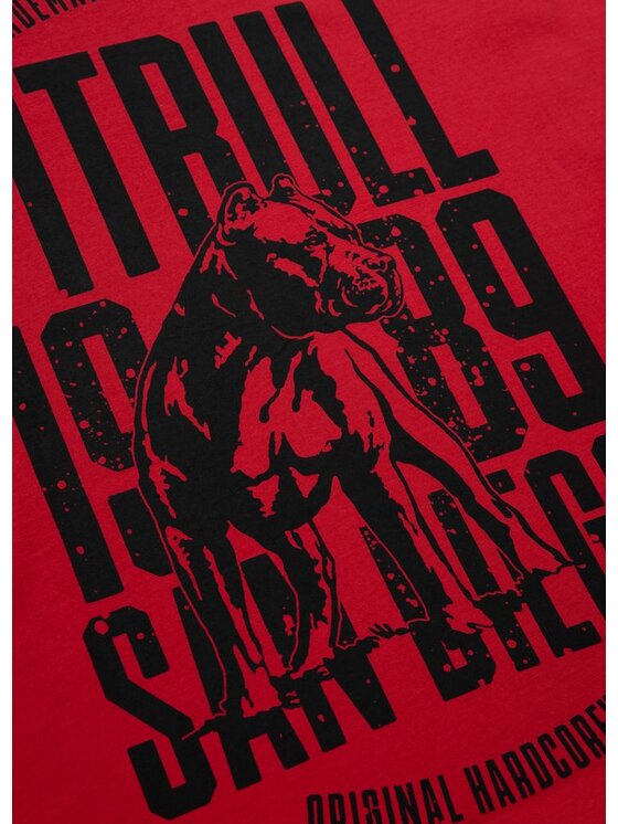 PITBULL PITBULL T-Shirt Koszulka San Diego Dog M Czerwony Regular Fit