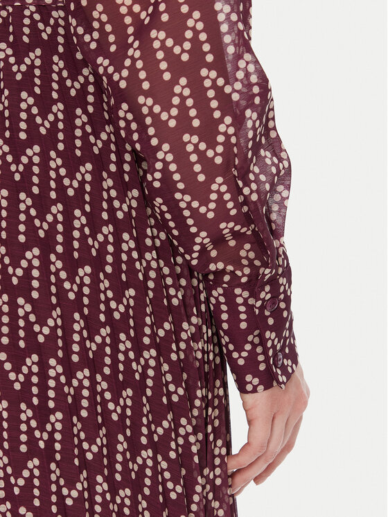 LOLA CASADEMUNT LOLA CASADEMUNT Haljina za svaki dan MF2516005 Tamnocrvena Regular Fit