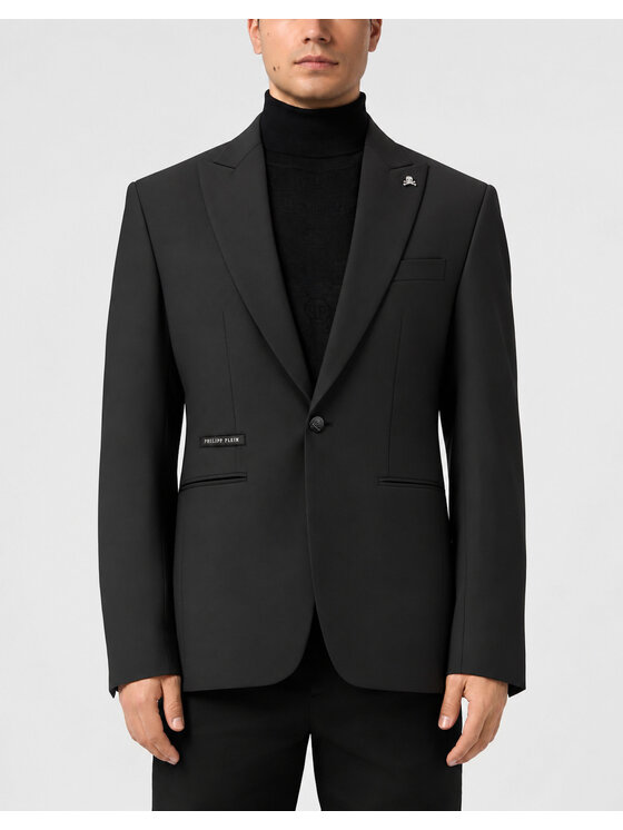 PHILIPP PLEIN PHILIPP PLEIN Marynarka 32052 Czarny Regular Fit