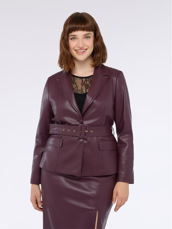 Fiorella Rubino Fiorella Rubino Giacca outdoor R322T001294N036 Bordeaux Slim Fit